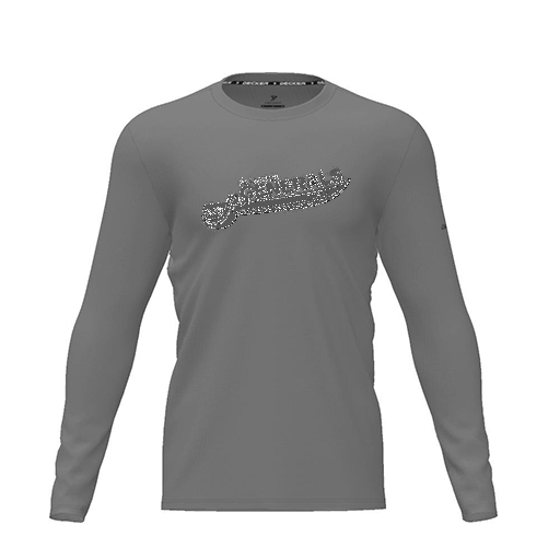 [CUS-DRIF-TEES-PER-CNK-LSL-GRY-YXS-LOGO1] Dri Fit Performance T-Shirt (Youth XS, Gray, Logo 1, Long Sleeve)