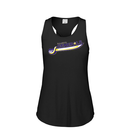 [3078.K94.S-LOGO1] Ladies Tri Blend Tank Top (Female Adult S, Black, Logo 1)