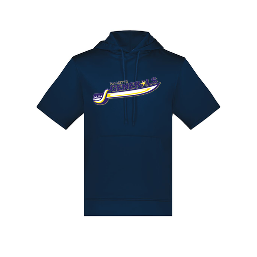 [6871.065.S-LOGO1] Men's Dri Fit Short Sleeve Hoodie (Adult S, Navy, Logo 1)