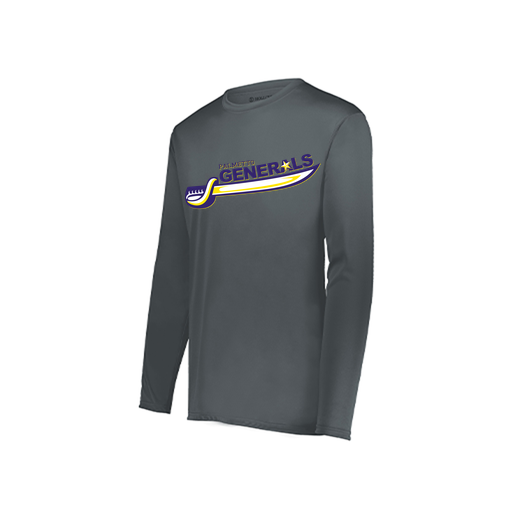 [222822.059.XS-LOGO1] Men's LS Smooth Sport Shirt (Adult XS, Gray, Logo 1)