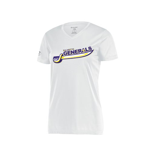 [222820.005.S-LOGO1] Ladies Movement Dri Fit Shirt (Female Adult S, White, Logo 1)