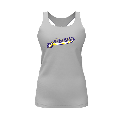 [FT0TRBGY-FYS-LOGO1] Decker Racerback Tank Top (Female Youth S, Gray, Logo 1)