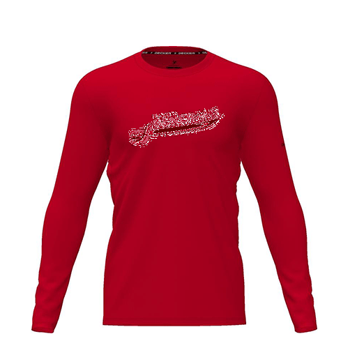 [FTLCDFRD-YXS-LOGO1] Dri Fit Performance T-Shirt (Youth XS, Red, Logo 1, Long Sleeve)