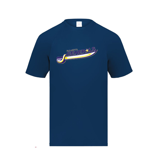 [2790.065.S-LOGO1] Men's Smooth Sport T-Shirt (Adult S, Navy, Logo 1)