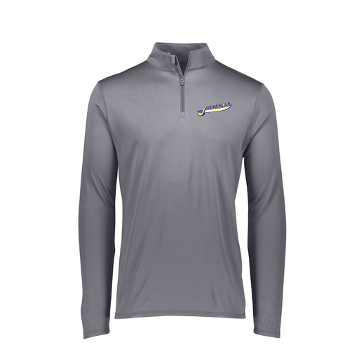 [FTLQFLGY-FAXS-LOGO1] Ladies Flex-Lite 1/4 Zip Shirt (Female Adult XS, Gray, Logo 1)
