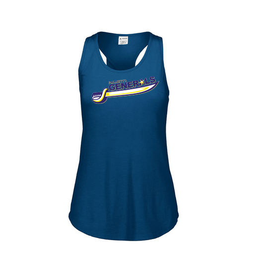 [3078.U22.S-LOGO1] Ladies Tri Blend Tank Top (Female Adult S, Navy, Logo 1)