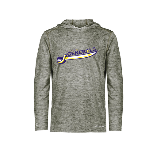 [FOLHCGGY-YS-LOGO1] Decker Youth Charge Hoodie (Youth S, Gray, Logo 1)